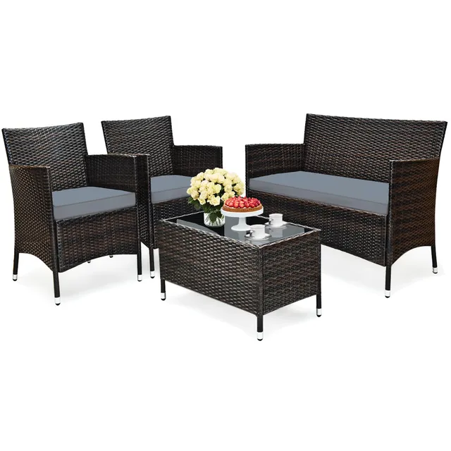 komfotteu-gartenm-bel-set-4-teilig-rattan-f-r-4-personen image 1