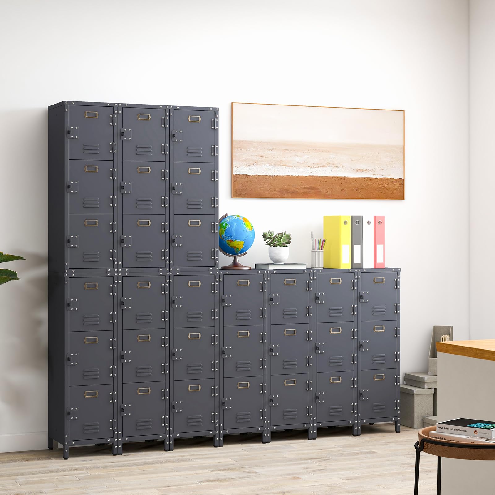 komfotteu-aktenschrank-metall-mit-3-t-ren-30x35x100-cm image 2