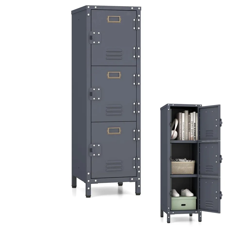 komfotteu-aktenschrank-metall-mit-3-t-ren-30x35x100-cm image 1
