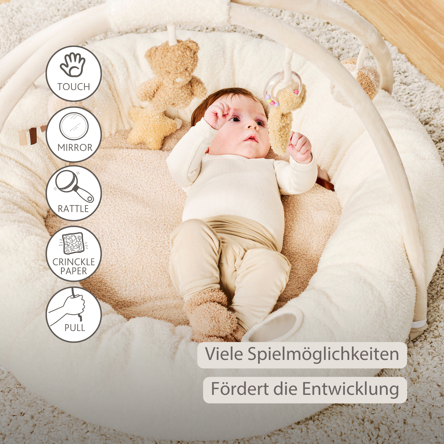nattou-teddy-spielmatte-baby-mit-b-gen-rund-90x90-cm image 3