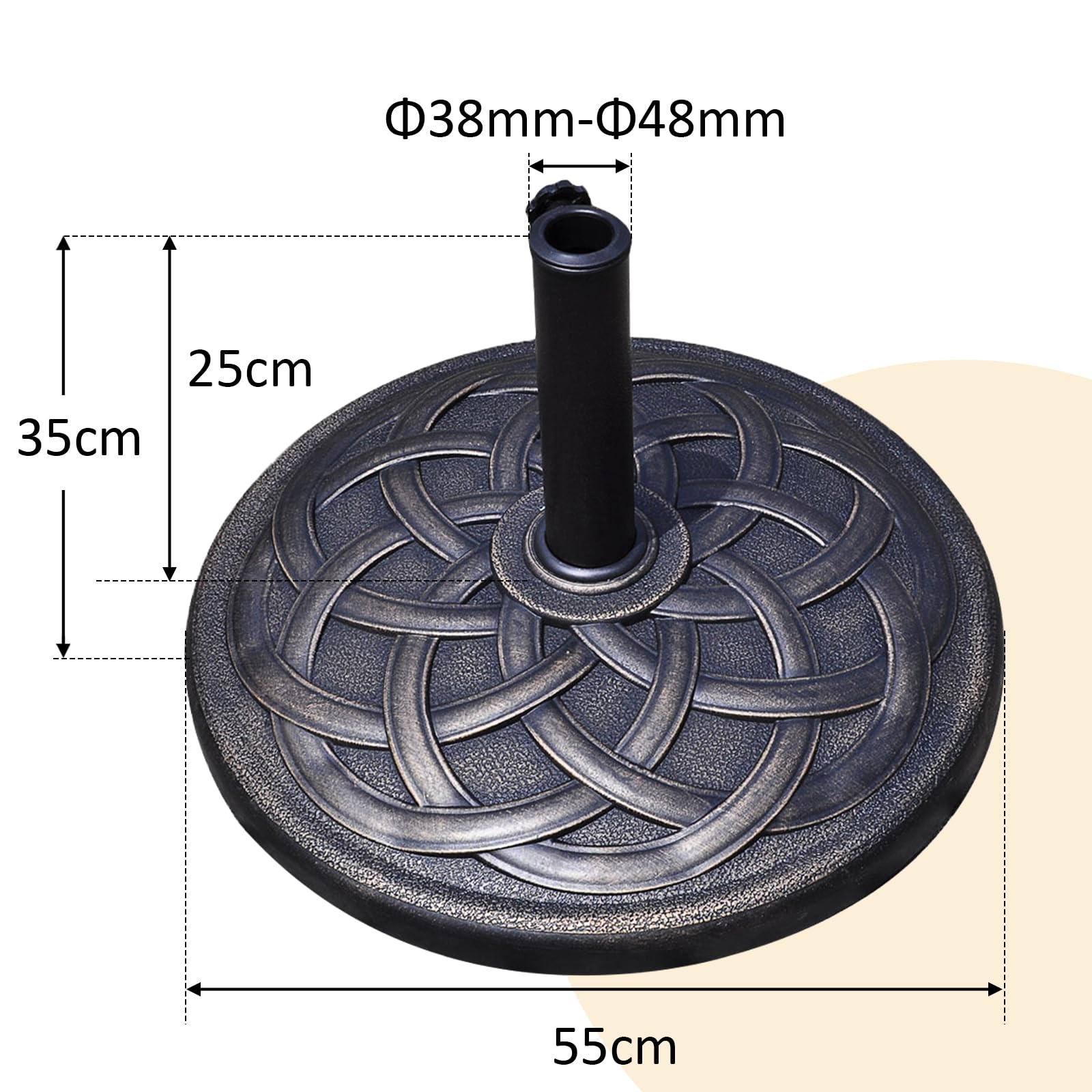 komfotteu-sonnenschirmst-nder-rund-harz-bronze-19-kg-f-r-38-48-mm-schirmst-cke image 6