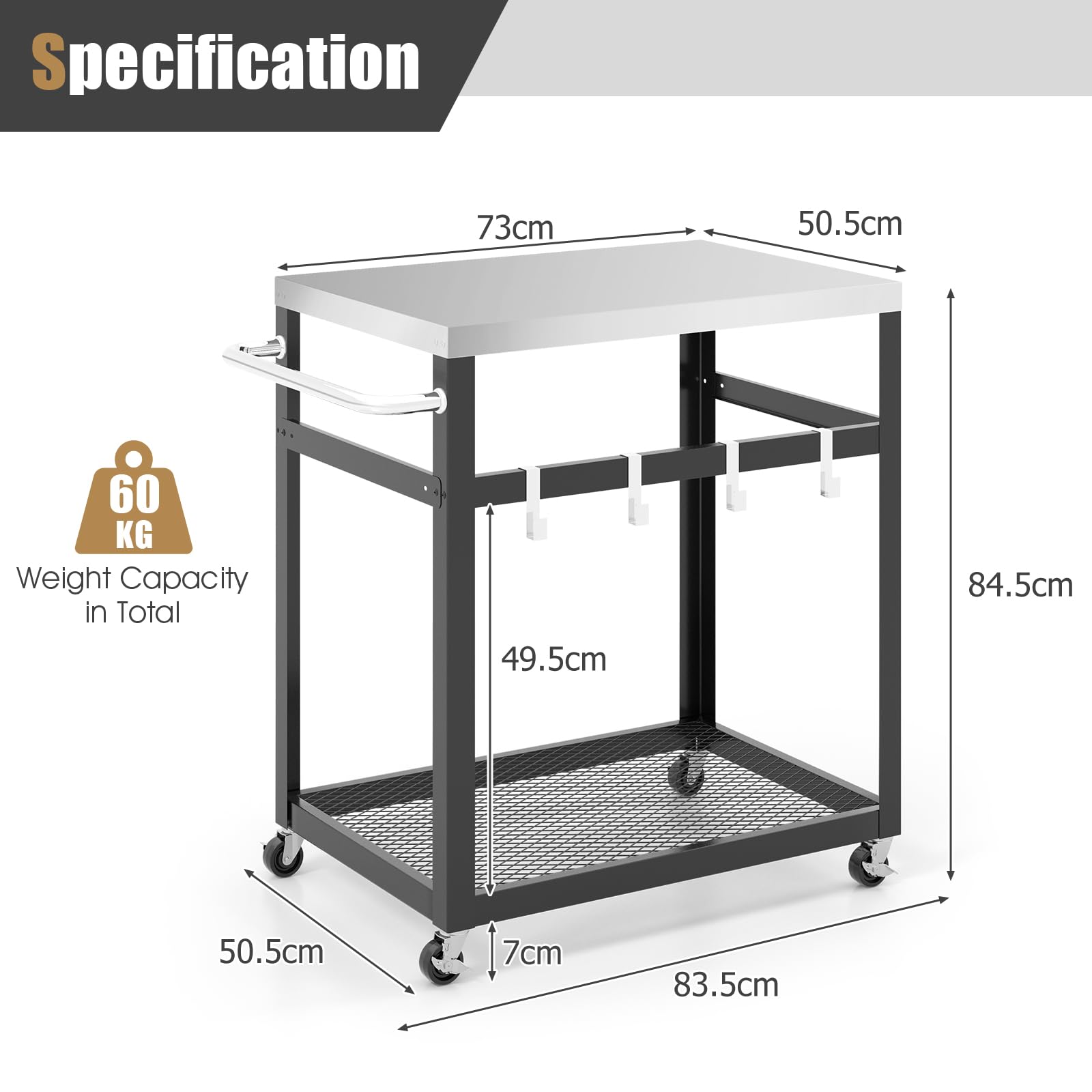 komfotteu-k-chenwagen-grillwagen-mit-edelstahl-arbeitsplatte-83-5x50-5x84-5-cm image 7
