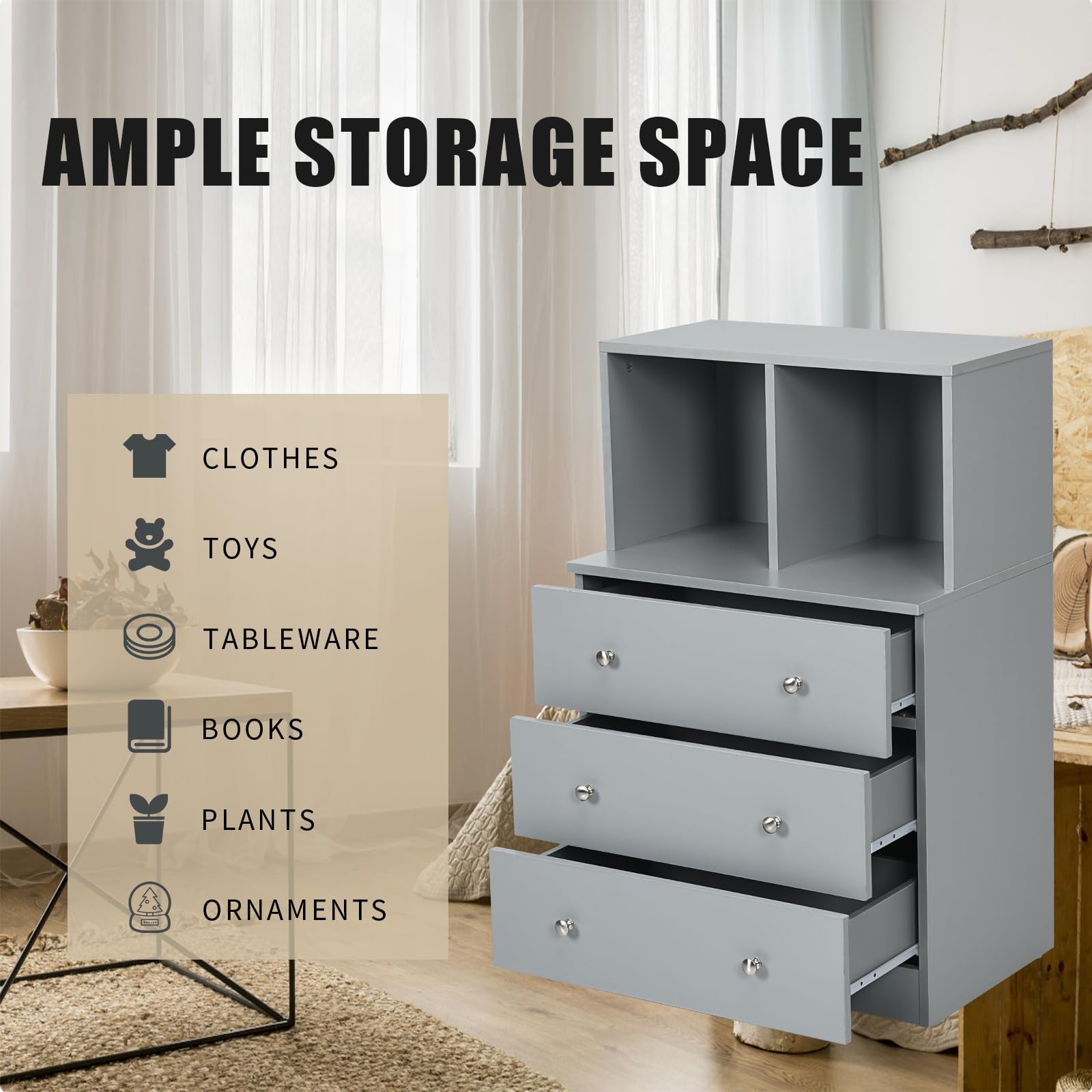 komfotteu-kommode-aus-holz-grau-60-x-40-x-94-cm-mit-3-schubladen-und-2-f-chern image 4