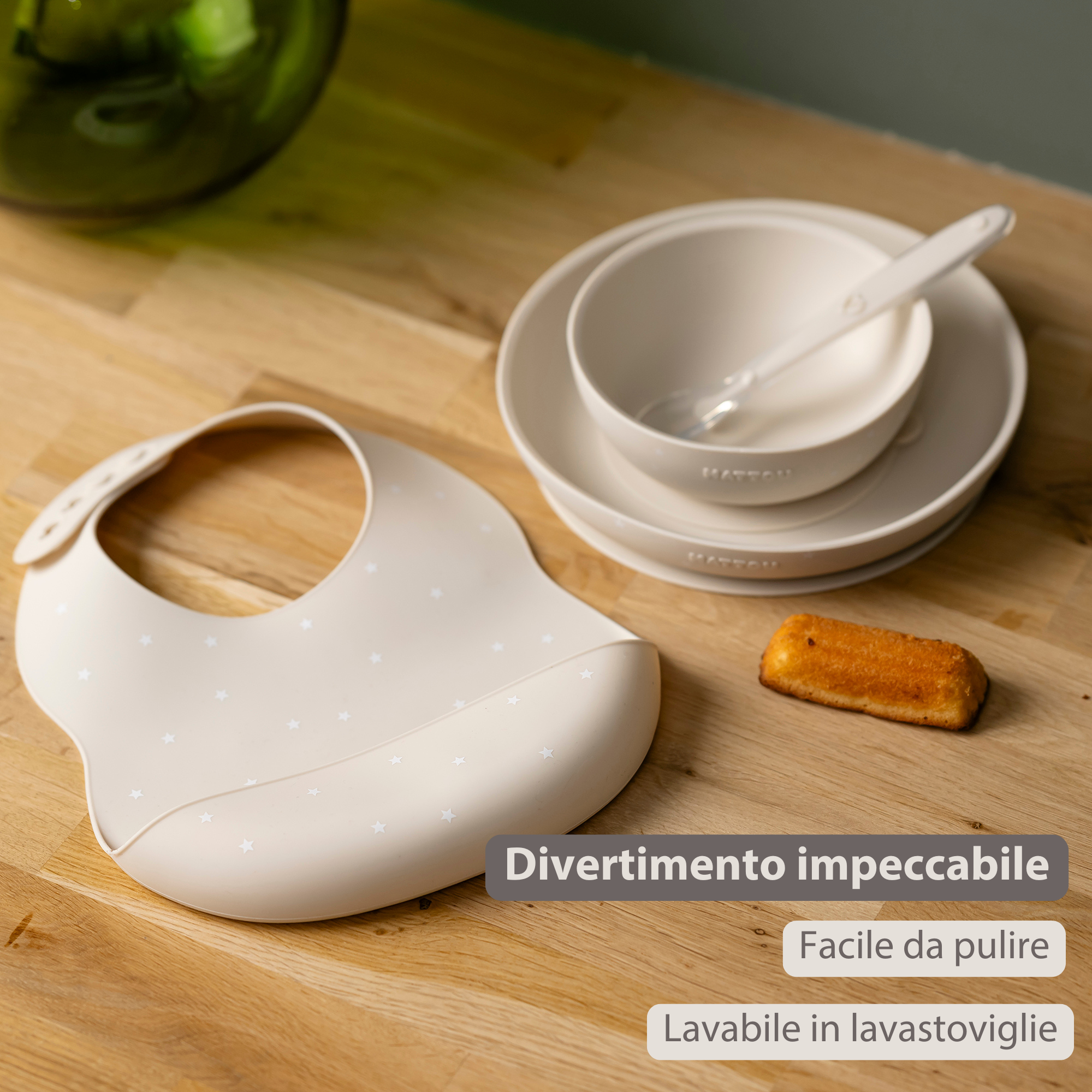 nattou-silikon-babygeschirr-set-ton-mit-sternen-mit-l-tzchen image 2