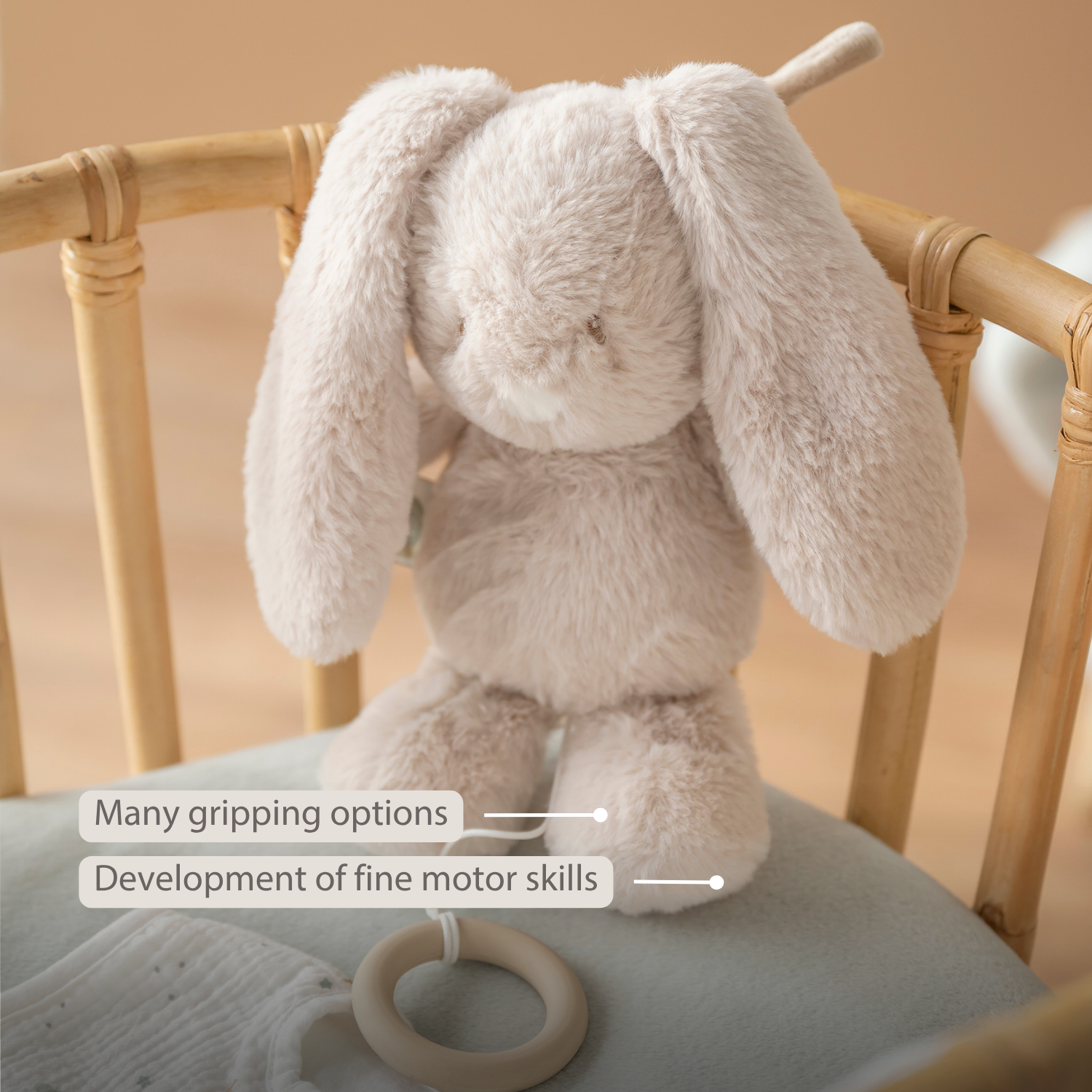 nattou-loulou-spieluhr-hase-30-cm-sand image 3