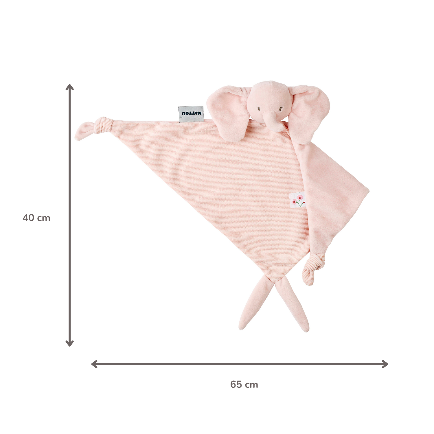 nattou-fanfan-baby-kuscheldecke-elefant-rosa-65-x-40-cm-doudou image 6