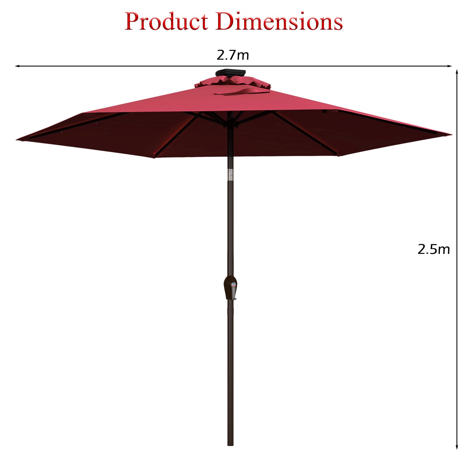 komfotteu-sonnenschirm-300-cm-mit-led-kurbel-ampelschirm-knickbar-polyester image 6