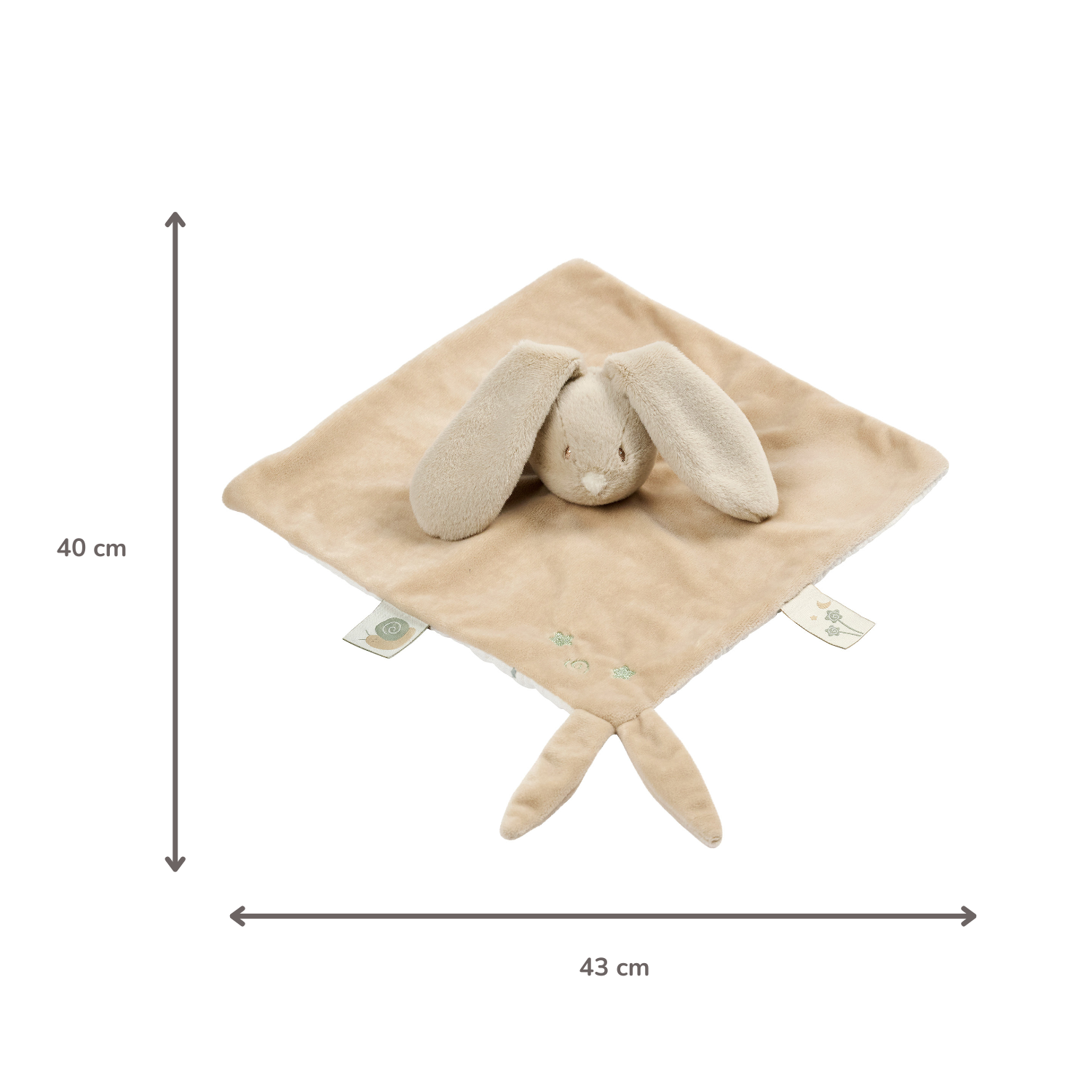 nattou-loulou-kuscheltuch-hase-28-x-28-cm-karamell image 6