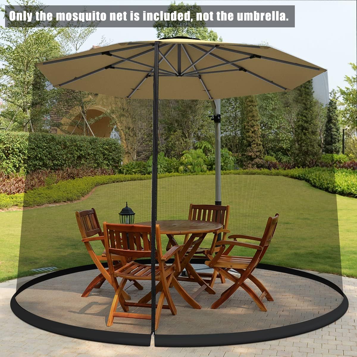 komfotteu-moskitonetz-verstellbar-f-r-270-300-cm-schirm-pavillon-schwarz image 2