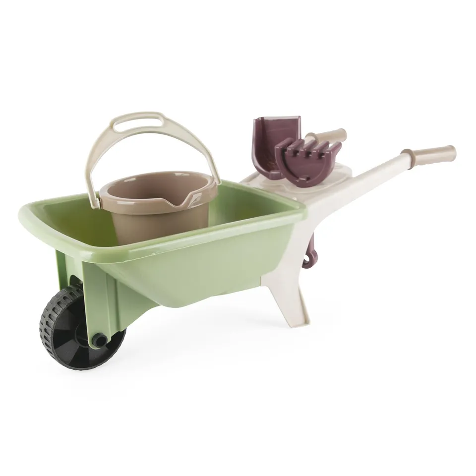 dantoy-green-garden-schubkarren-set-4-teilig-kinderschubkarre-mit-gartenger-ten image 1