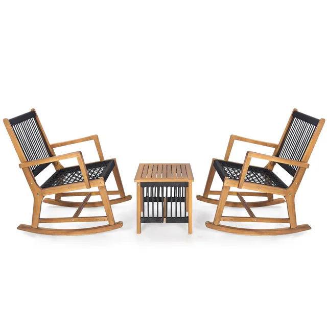 komfotteu-gartenm-bel-set-3-teilig-akazienholz-mit-2-schaukelst-hlen-und-tisch-s image 1