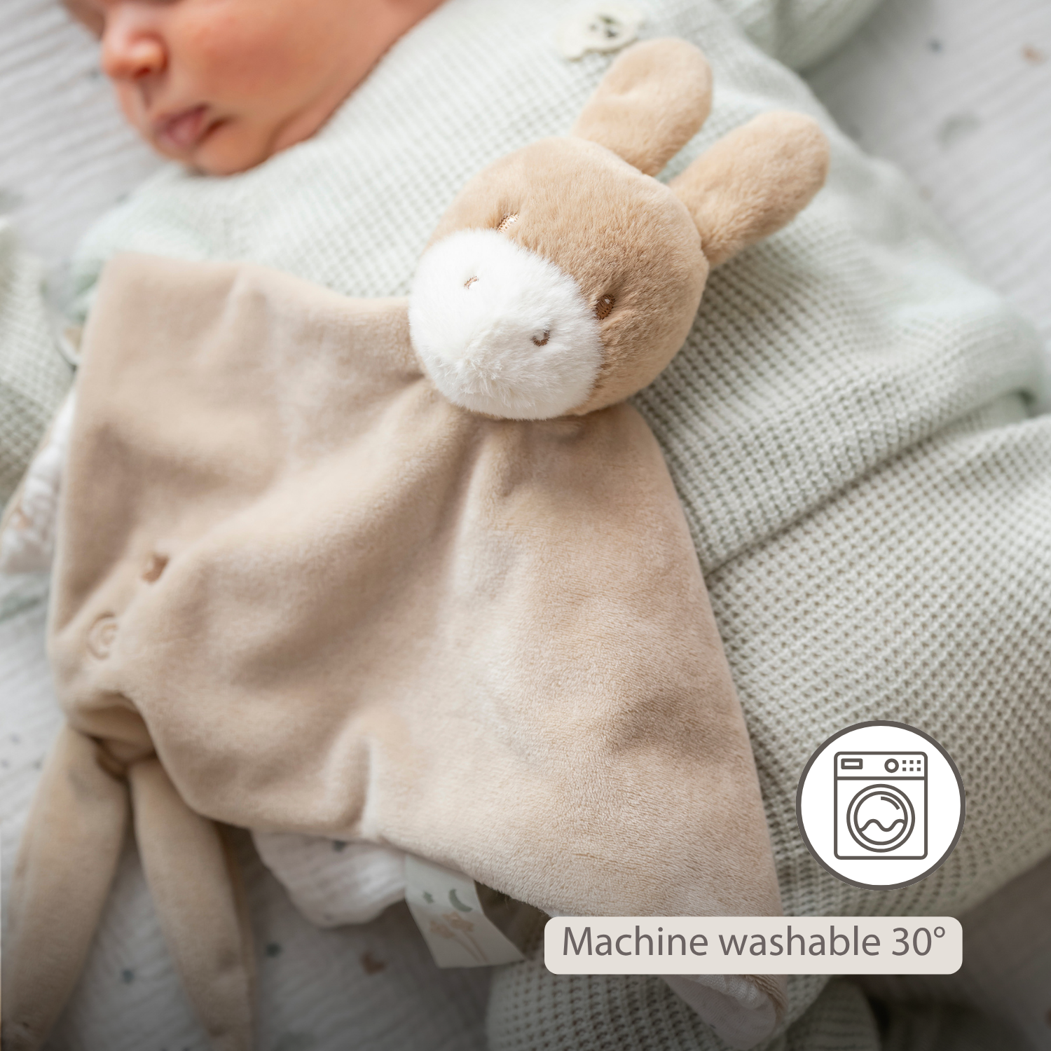 nattou-loulou-kuscheltuch-esel-28-x-28-cm-karamell image 4