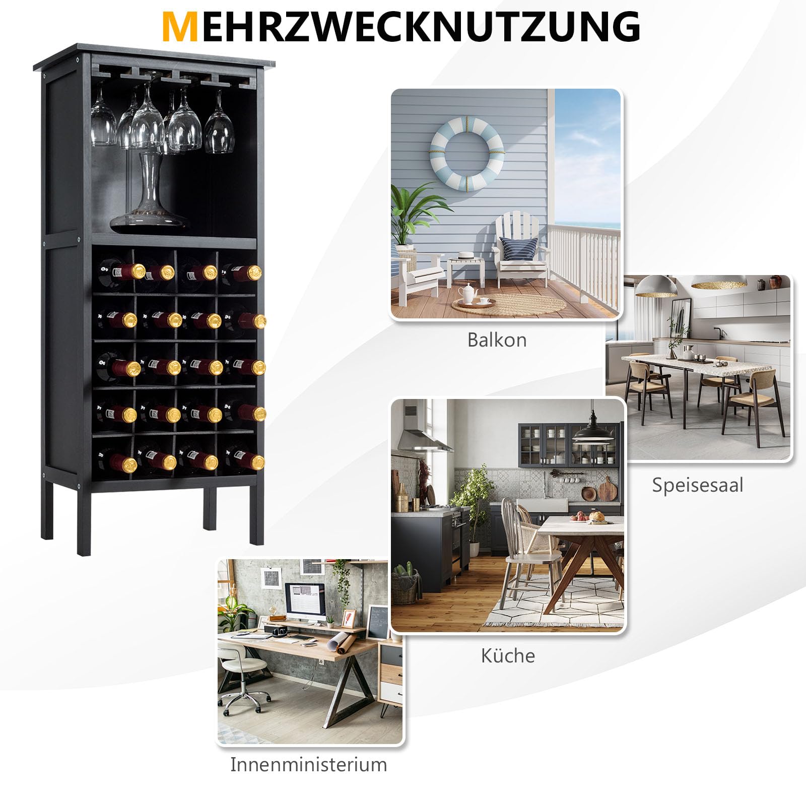 komfotteu-weinschrank-weinst-nder-f-r-20-flaschen-42-x-25-x-96-cm-schwarz image 5
