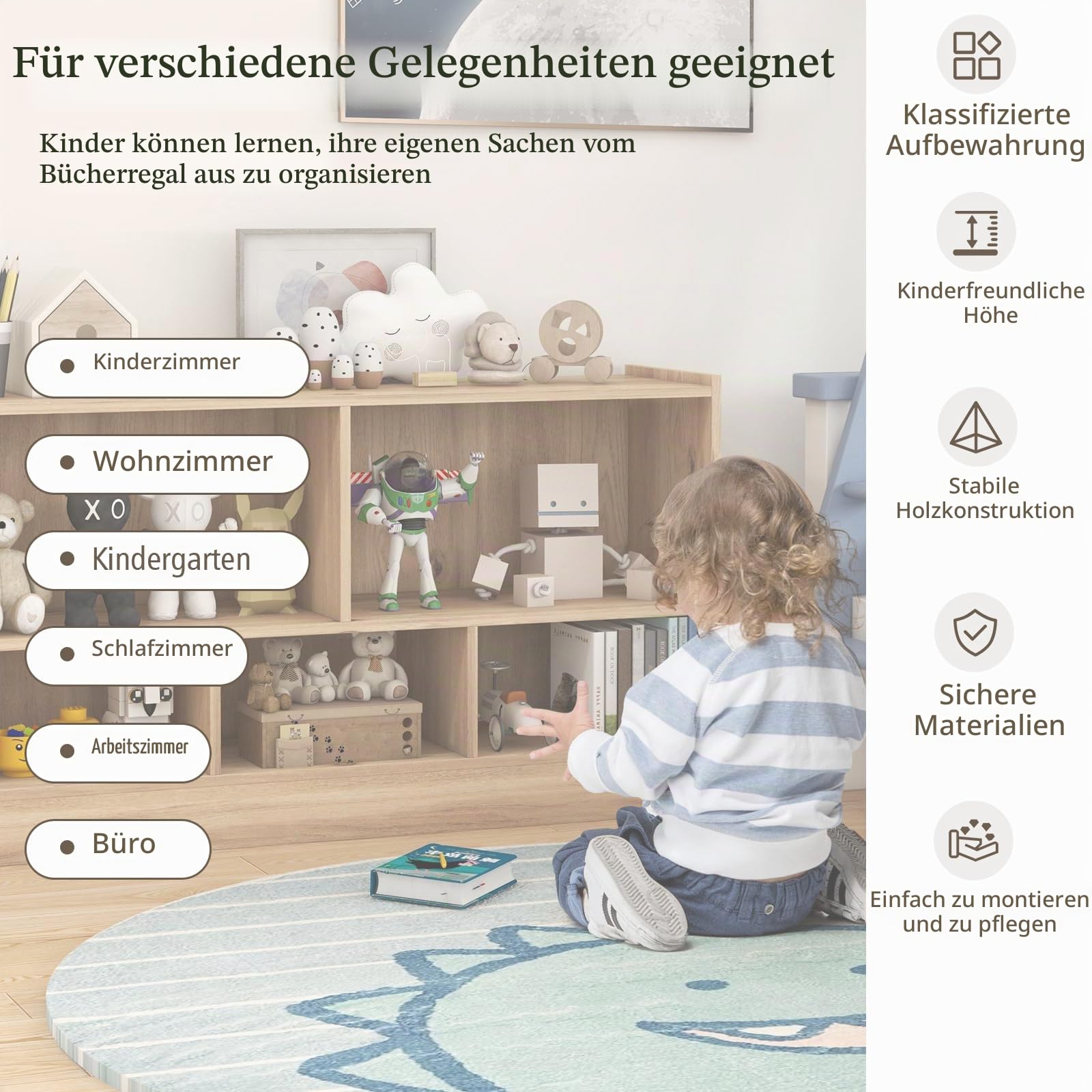 komfotteu-spielzeugschrank-kinderregal-holz-111-x-30-x-61-5-cm-natur-mit-5-f-che image 6