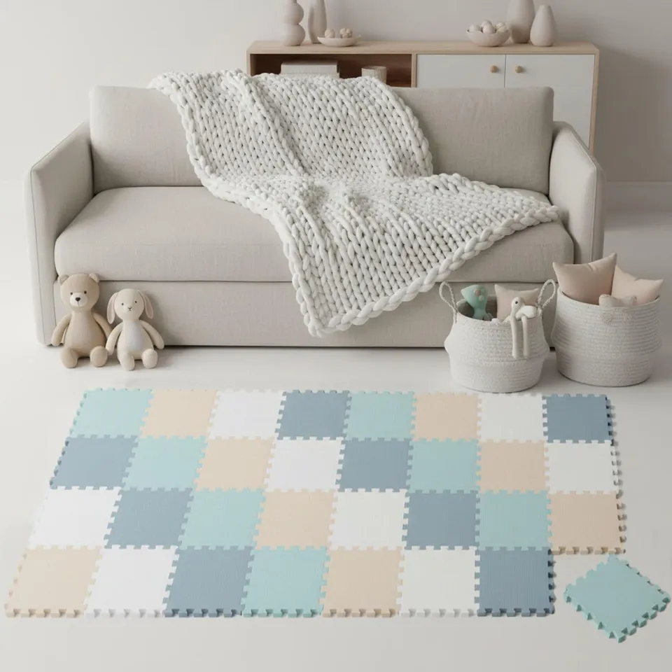 littletom-spielmatte-baby-puzzlematte-pastell-36-matten-30x30-cm-180x180-cm-eva-3 image 1