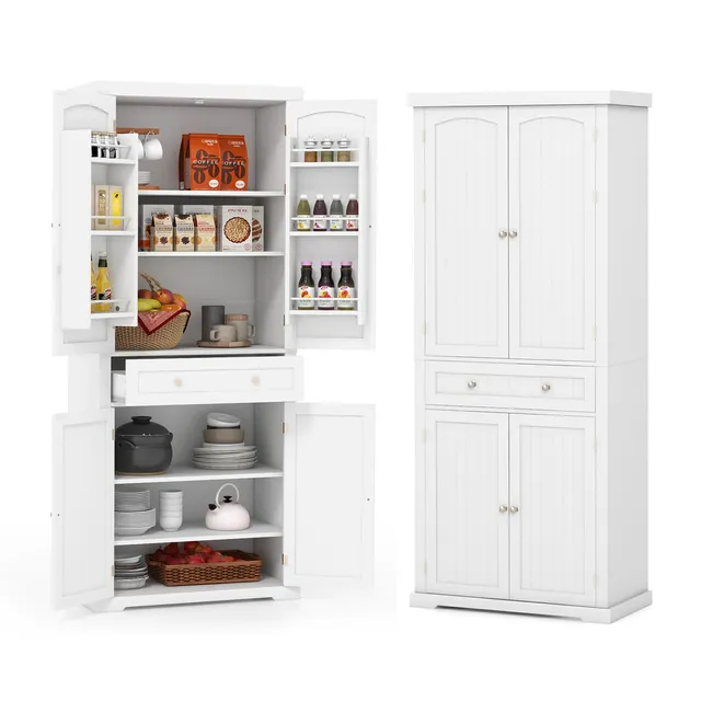 komfotteu-vorratsschrank-wei-76-5x40x183-cm-doppelt-r-mit-6-b-den image 1