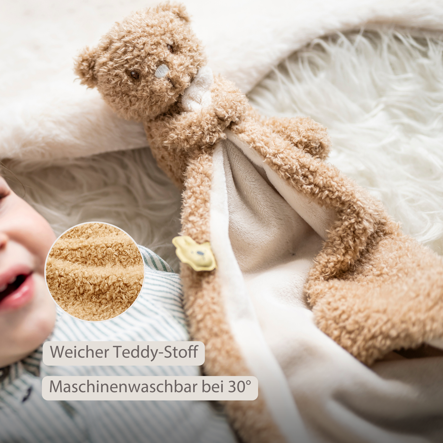 nattou-teddy-baby-schmusetuch-mit-b-r-27-x-27-cm-beige image 4