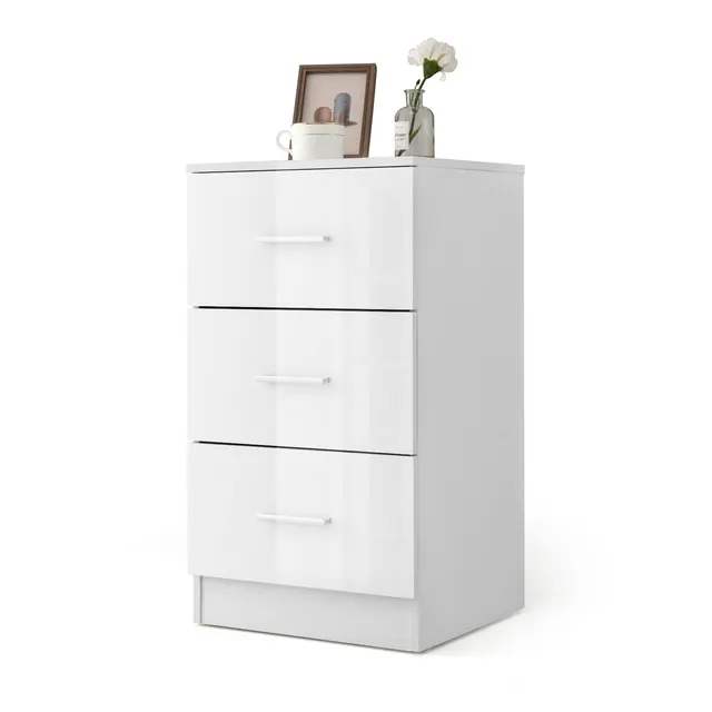 komfotteu-nachttisch-mit-3-schubladen-37x34x66-5-cm-wei image 1