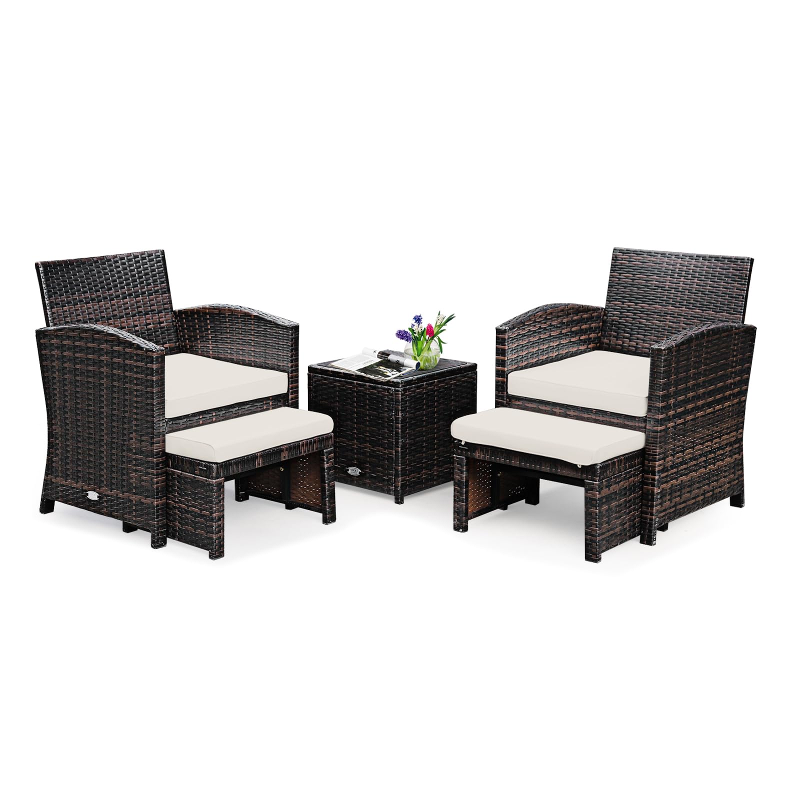 komfotteu-rattan-gartenm-bel-set-5-teilig-2-st-hle-hocker-tisch-beige image 8