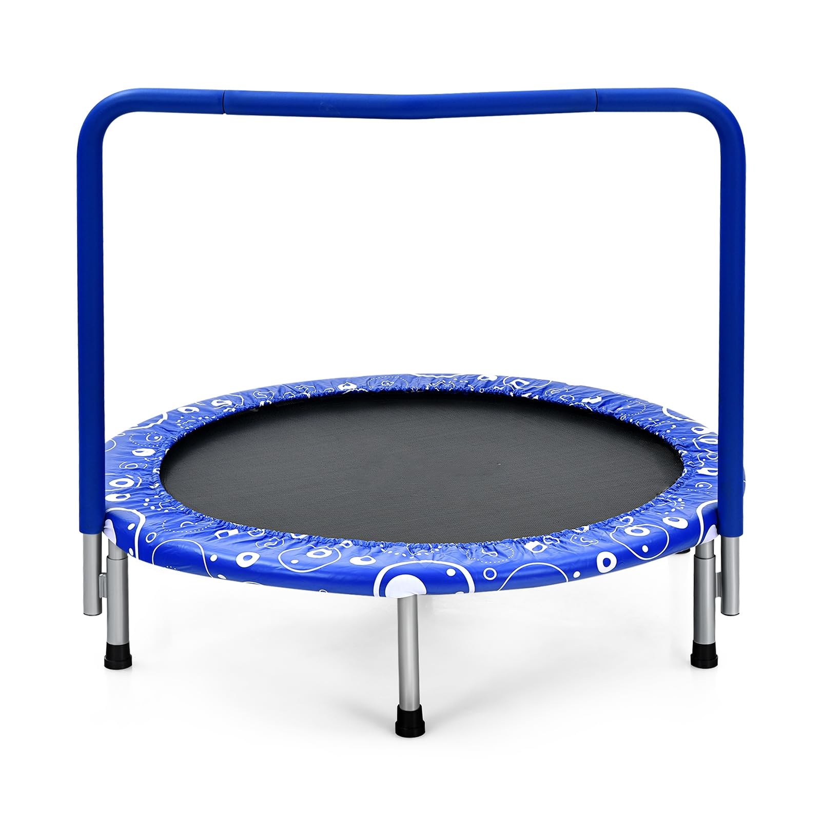 komfotteu-kinder-mini-trampolin-92cm-faltbar-mit-haltegriff image 7