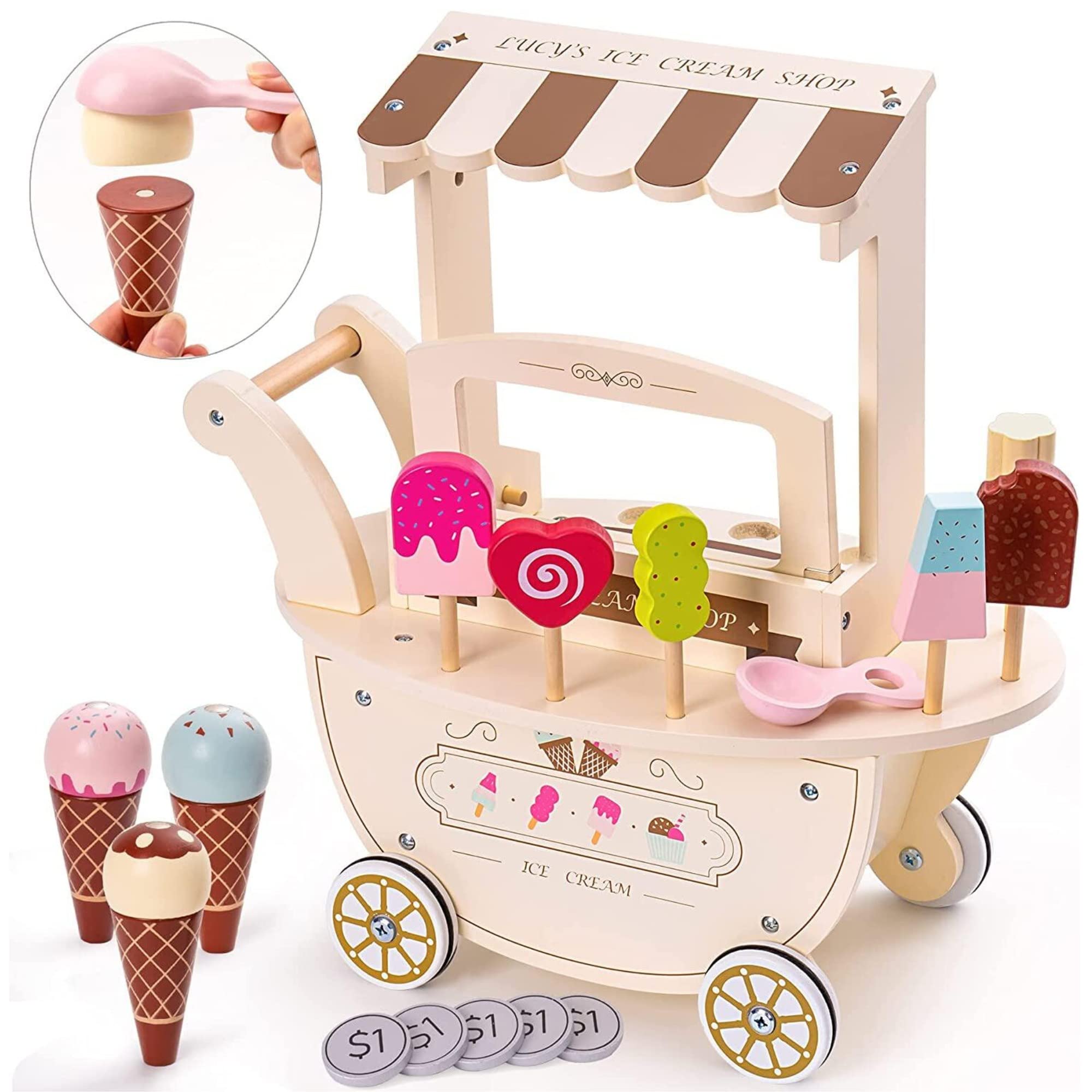 mamabrum-eiswagen-holzspielzeug-set-eisdiele-15-teilig-magnetisch image 6