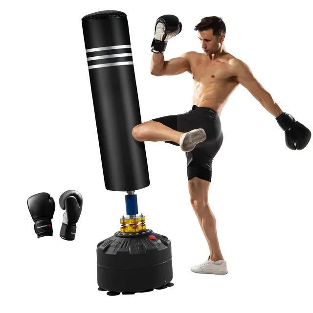 komfotteu-standboxsack-175-cm-mit-st-nder-und-boxhandschuhen image 1
