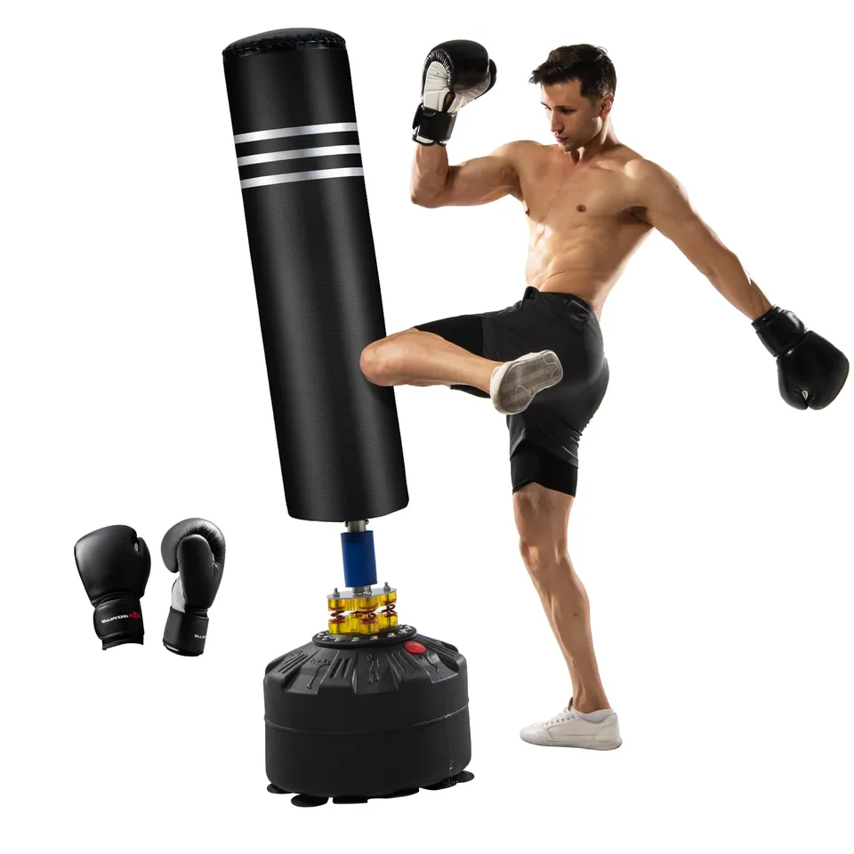 komfotteu-standboxsack-175-cm-mit-st-nder-und-boxhandschuhen image 1