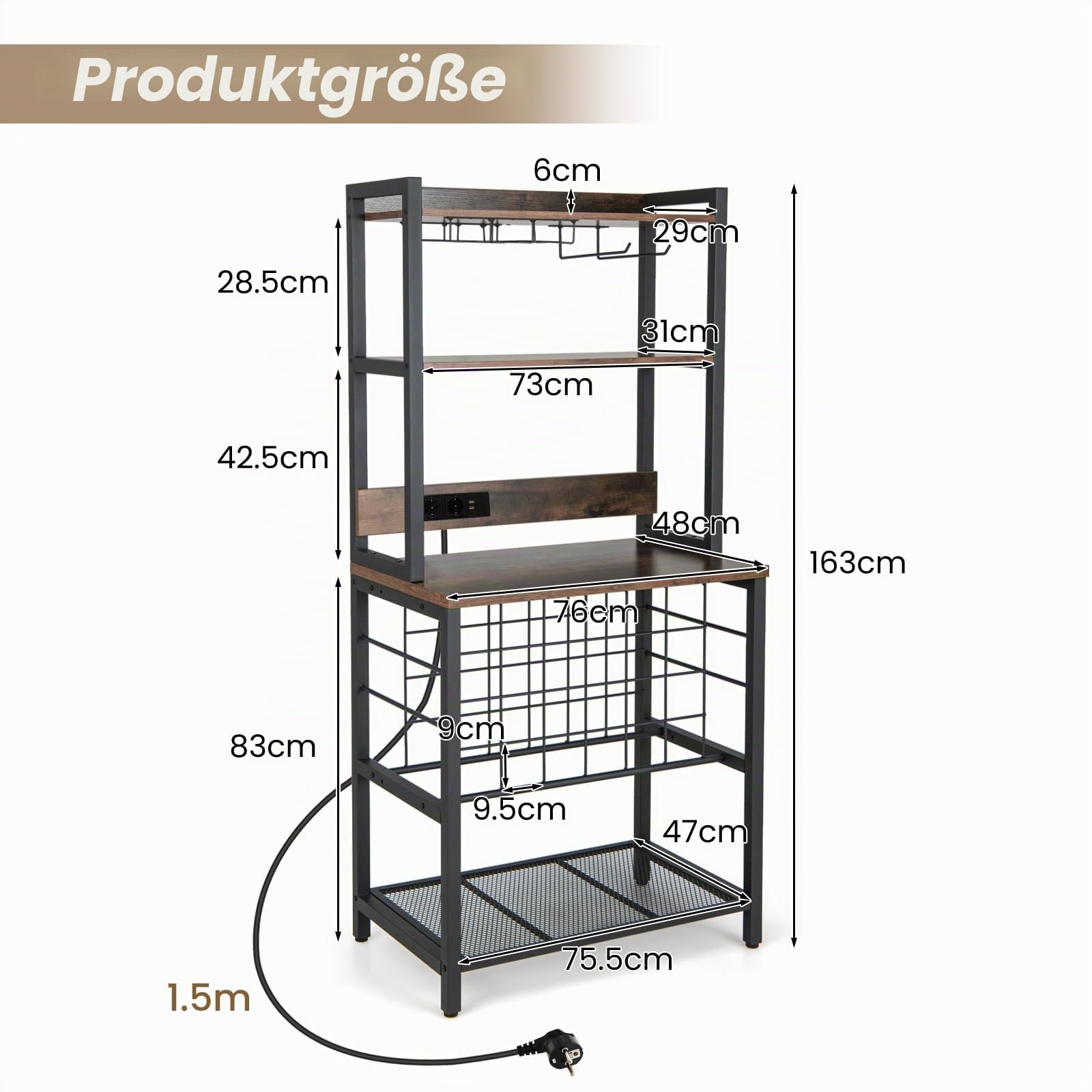 komfotteu-weinregal-4-etagen-76x48x163-cm-f-r-24-flaschen-k-chenregal-mit-steckd image 6