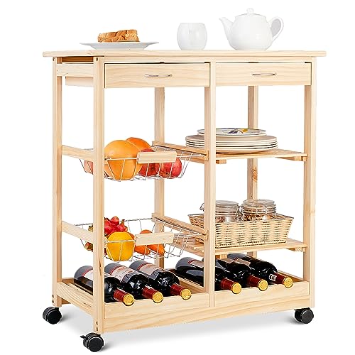 komfotteu-k-chenwagen-67x37x76-cm-mit-fliesen-ablage-und-rollen-naturholzfarbe image 8