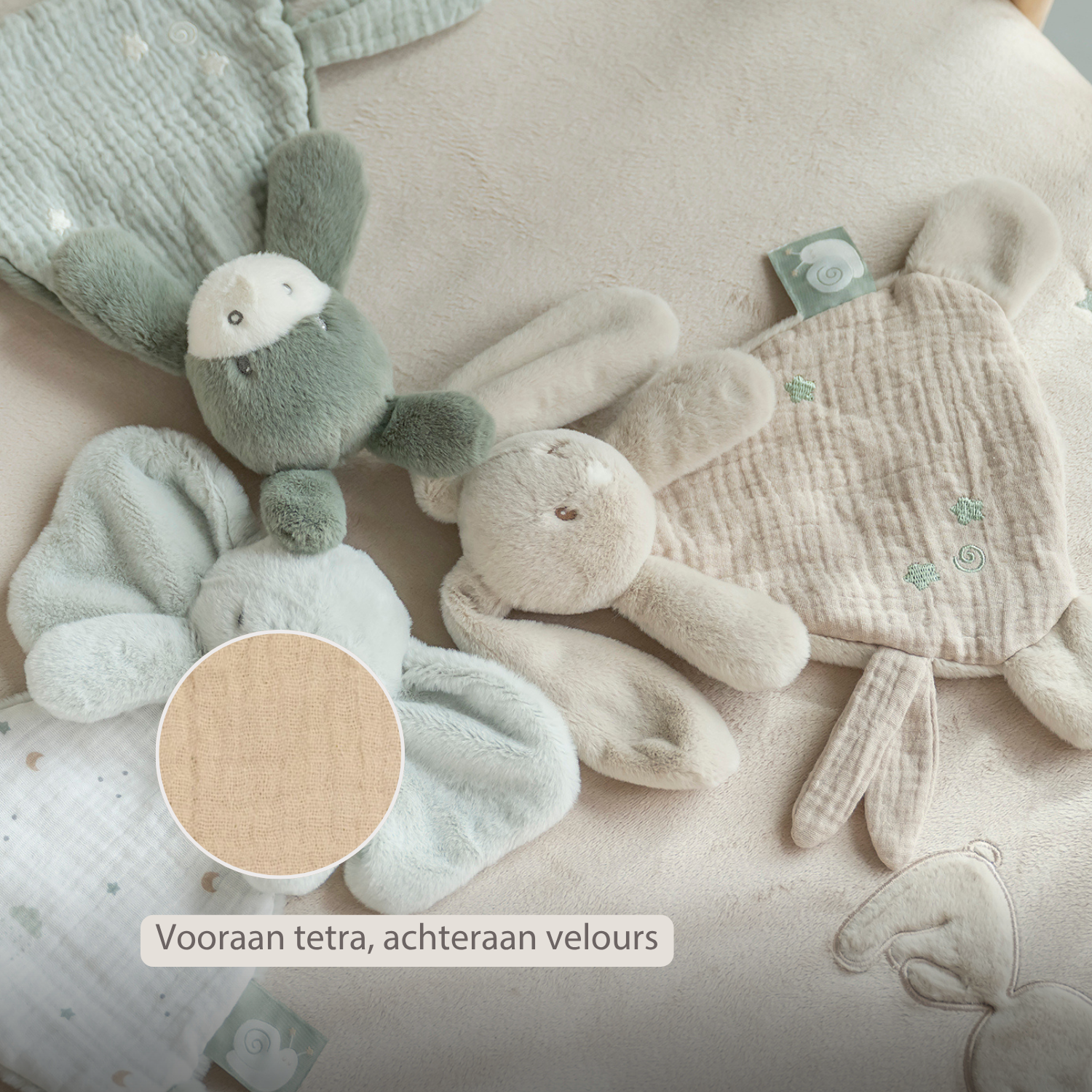 nattou-loulou-mini-kuscheltuch-hase-25-cm-sand image 8