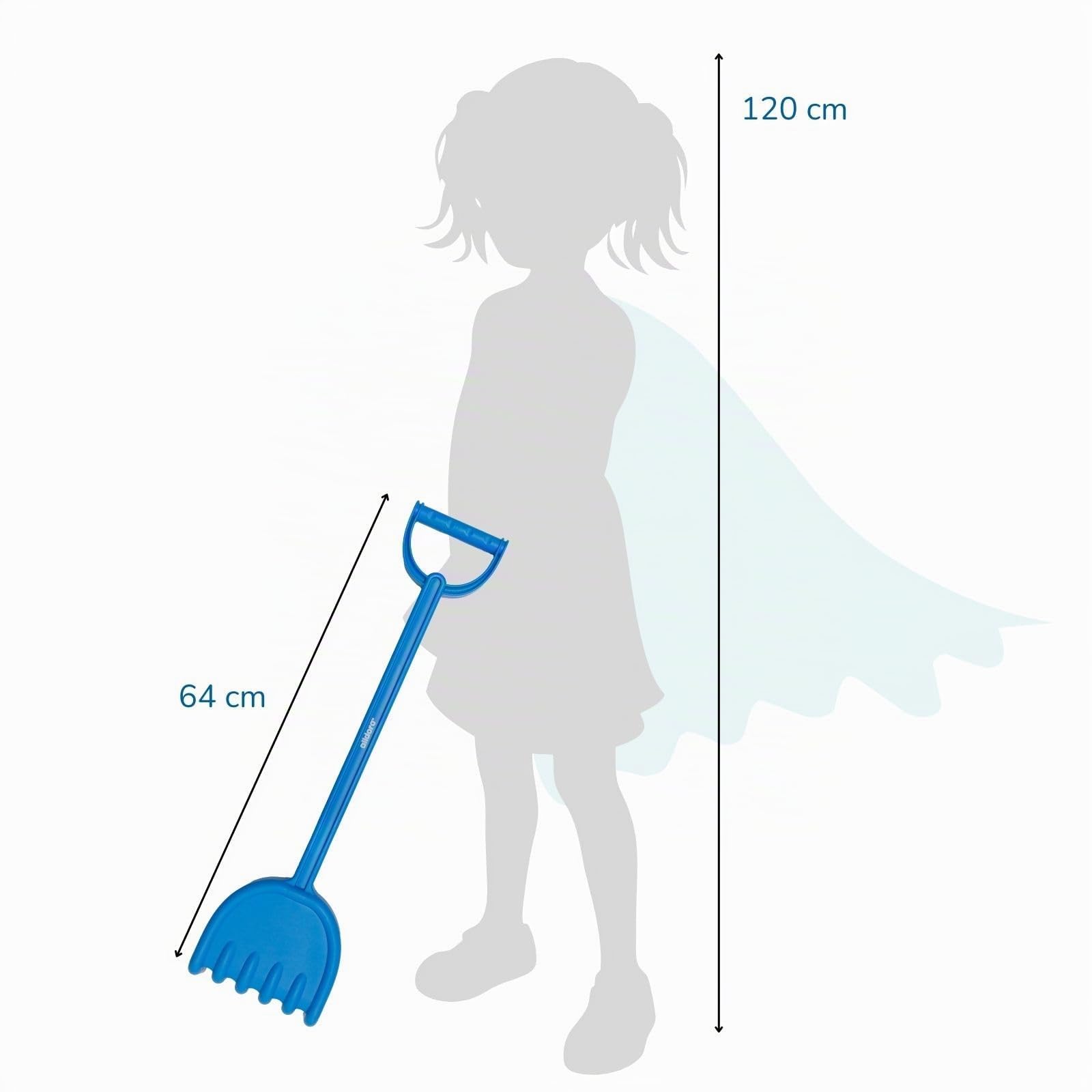 alldoro-xxl-kinderrechen-64-cm-sandharke-aus-kunststoff-blau image 7