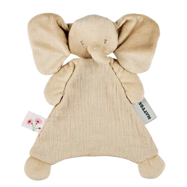 nattou-fanfan-baby-schmusetuch-elefant-25-x-20-cm-sand image 1