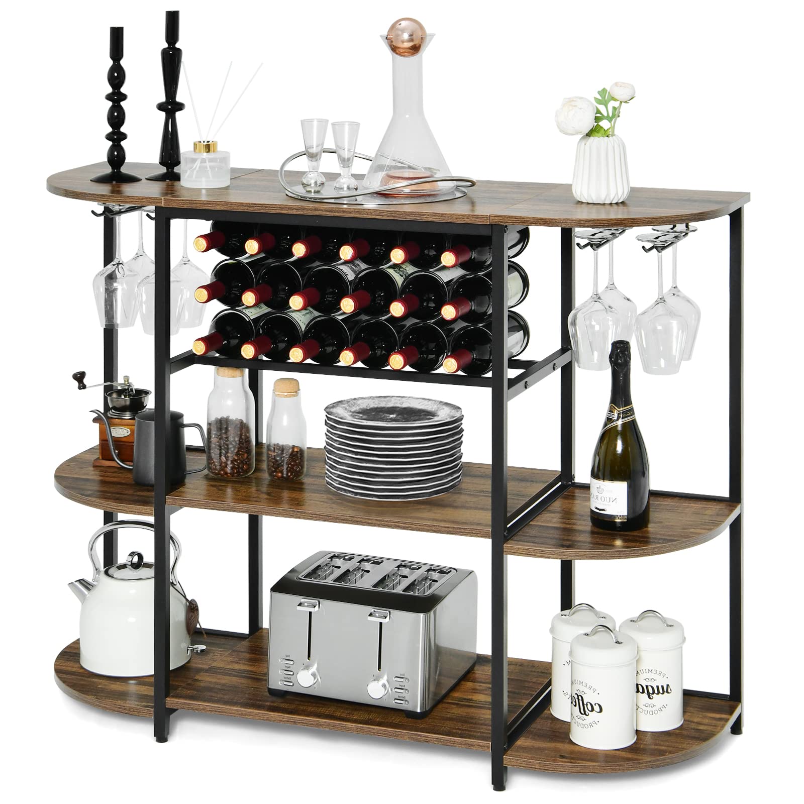 komfotteu-weintisch-weinregal-3-stufig-f-r-18-flaschen image 1