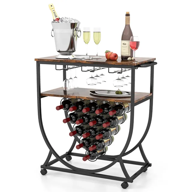 komfotteu-weinregal-mit-rollen-barwagen-83-cm image 1