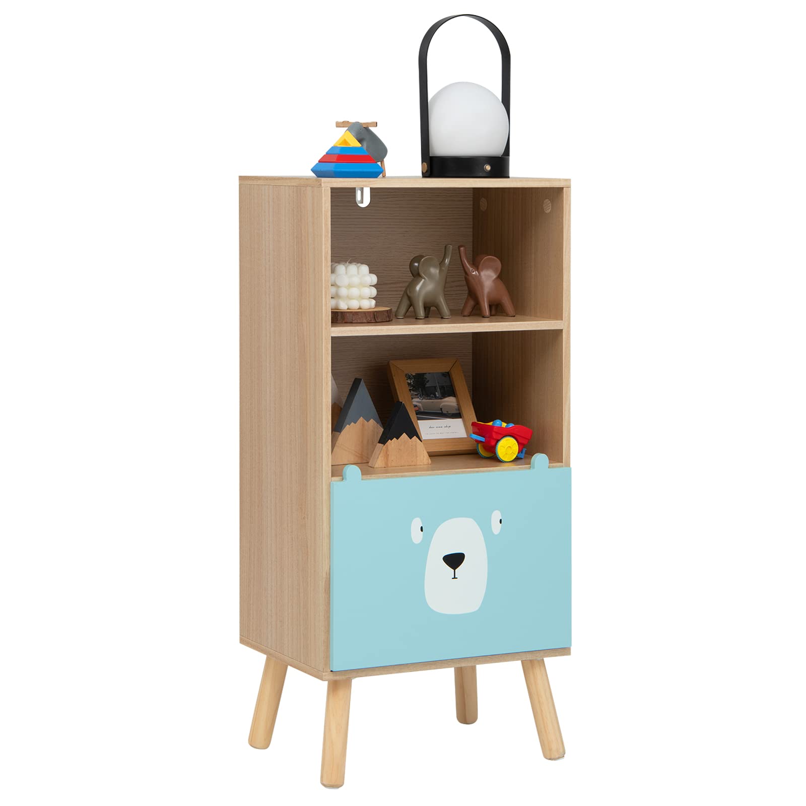 komfotteu-kinderregal-3-ebenen-40-5x29x85-5-cm-b-r image 8