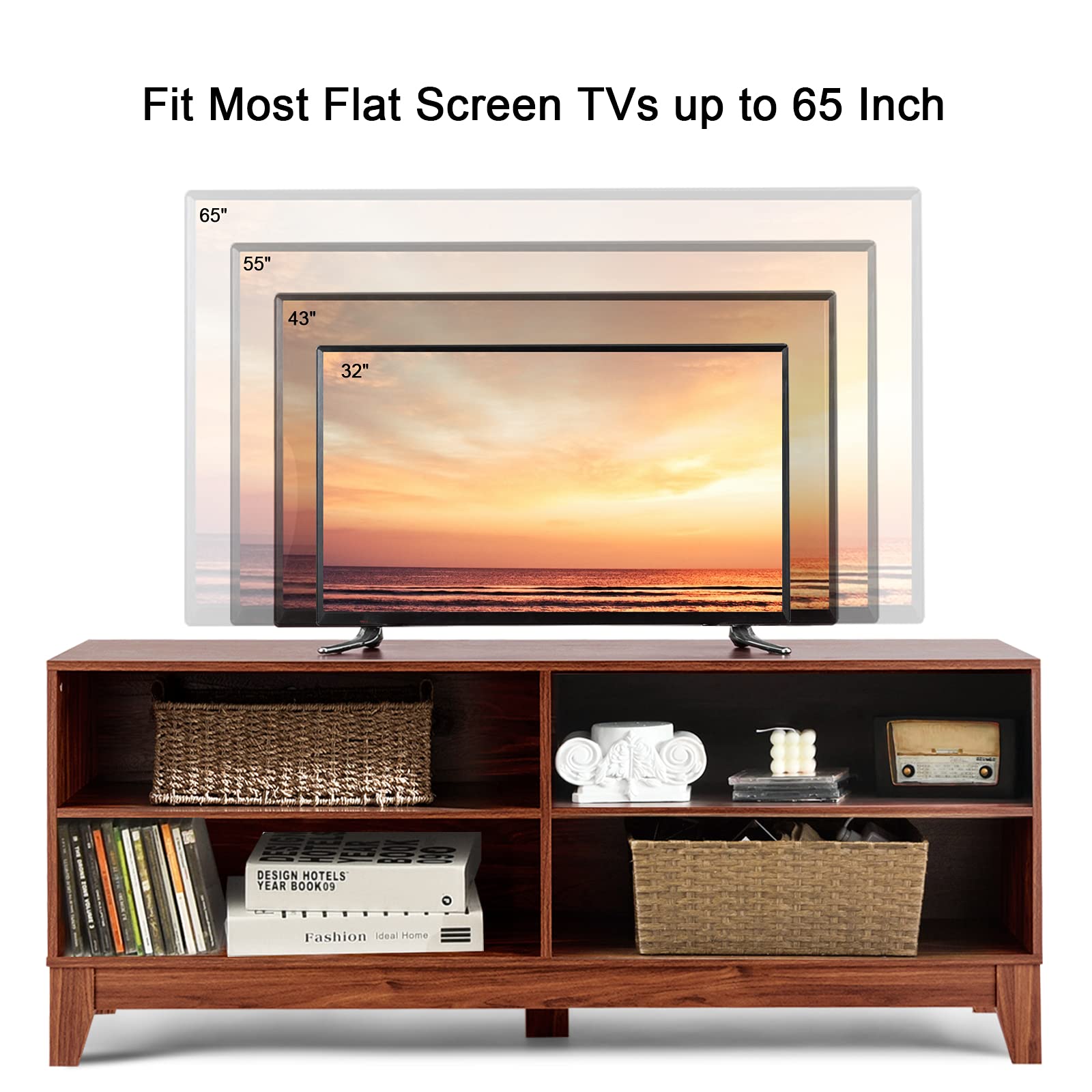 komfotteu-tv-lowboard-147x40-cm-braun-f-r-fernseher-bis-67-zoll image 3