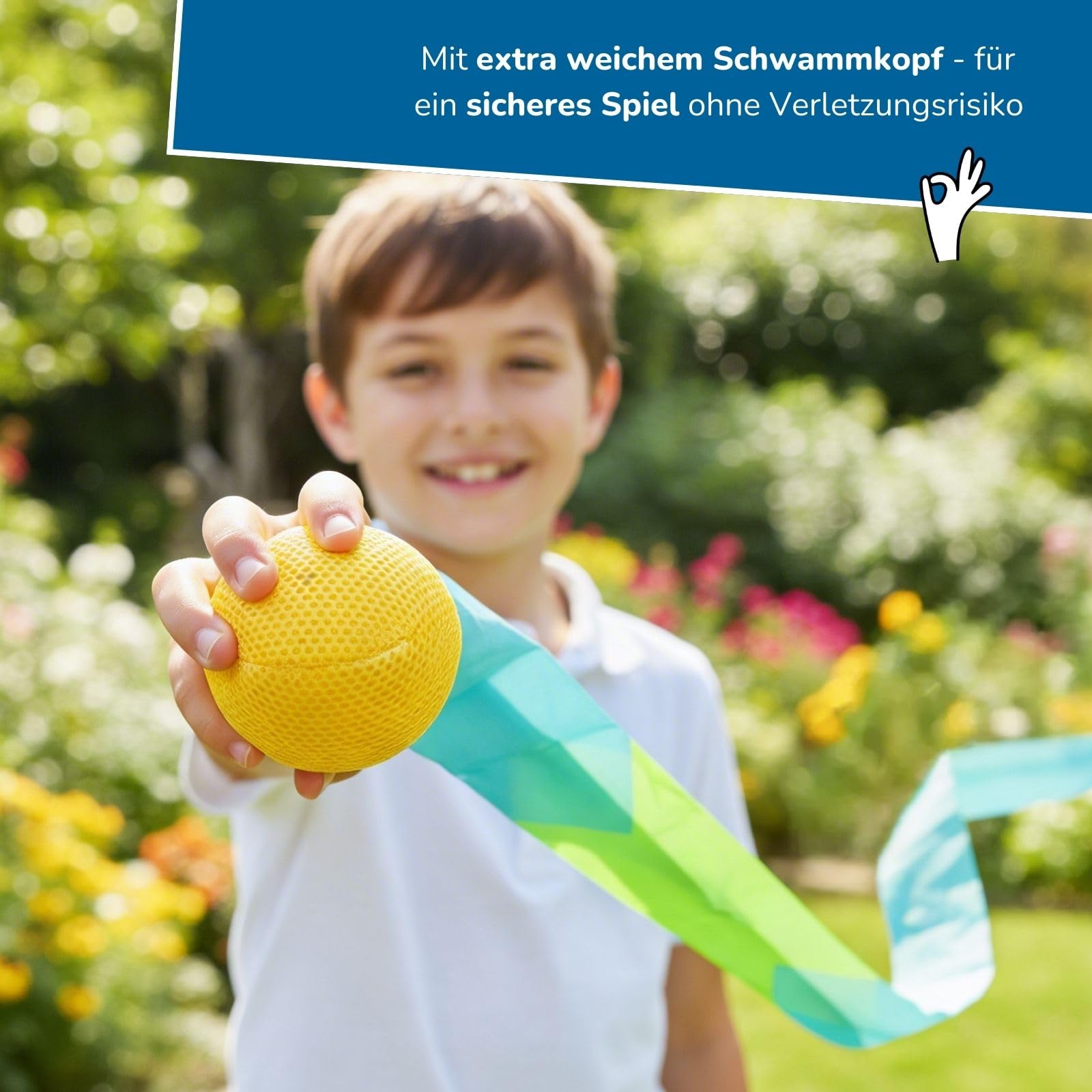 alldoro-schweifball-f-r-kinder-schaumstoffball-30-g-mit-95-cm-schweif image 4
