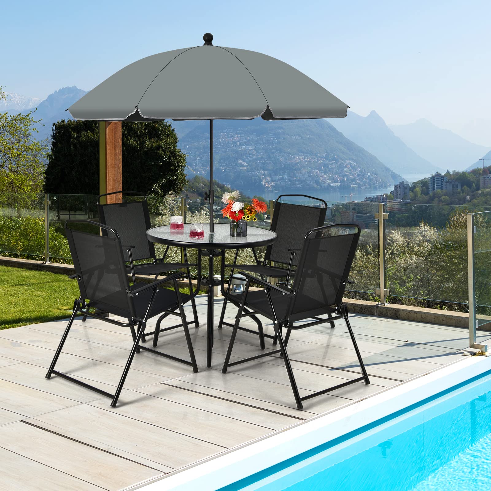 komfotteu-gartenm-bel-set-6-teilig-mit-sonnenschirm-glastisch-und-4-klappst-hlen image 8