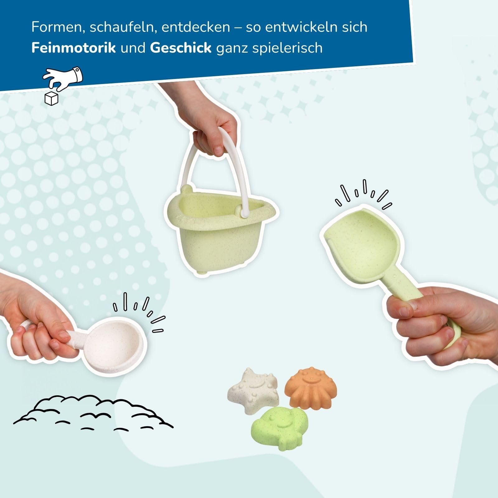 alldoro-mini-sandspielzeug-7-teilig-eimer-14-cm-ab-18-monaten image 7