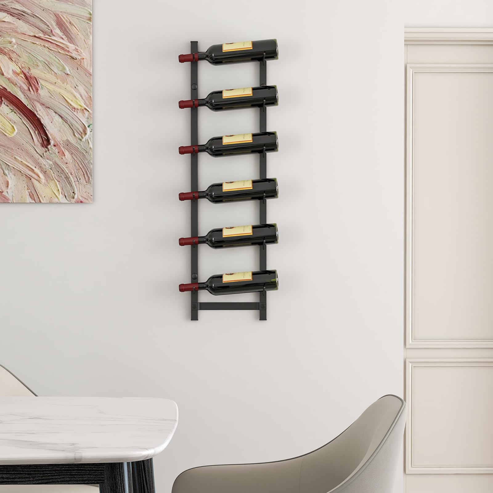 komfotteu-weinregal-wand-f-r-6-flaschen-metall-schwarz image 7