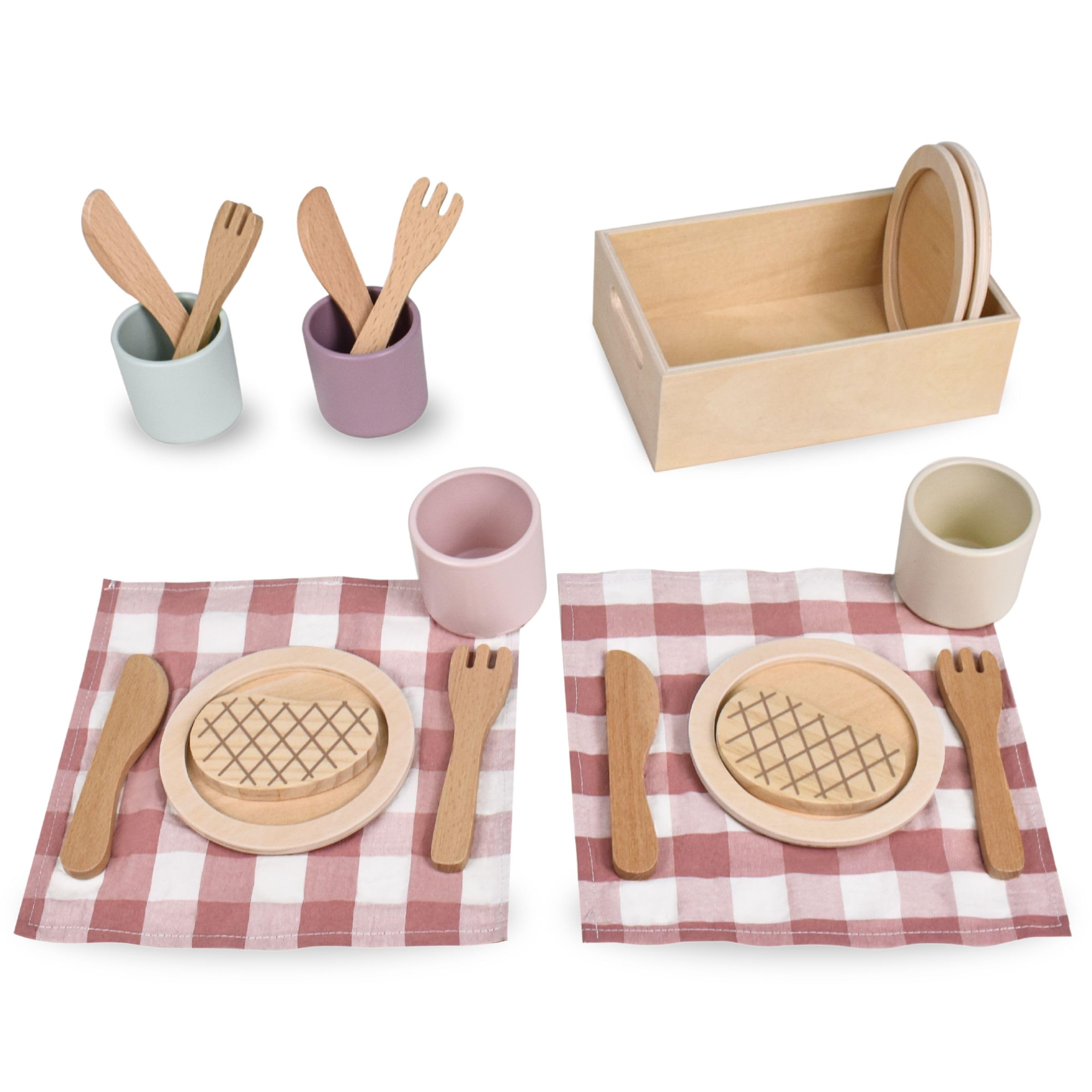 mamabrum-holz-dinner-set-geschirr-mit-untersetzer image 7