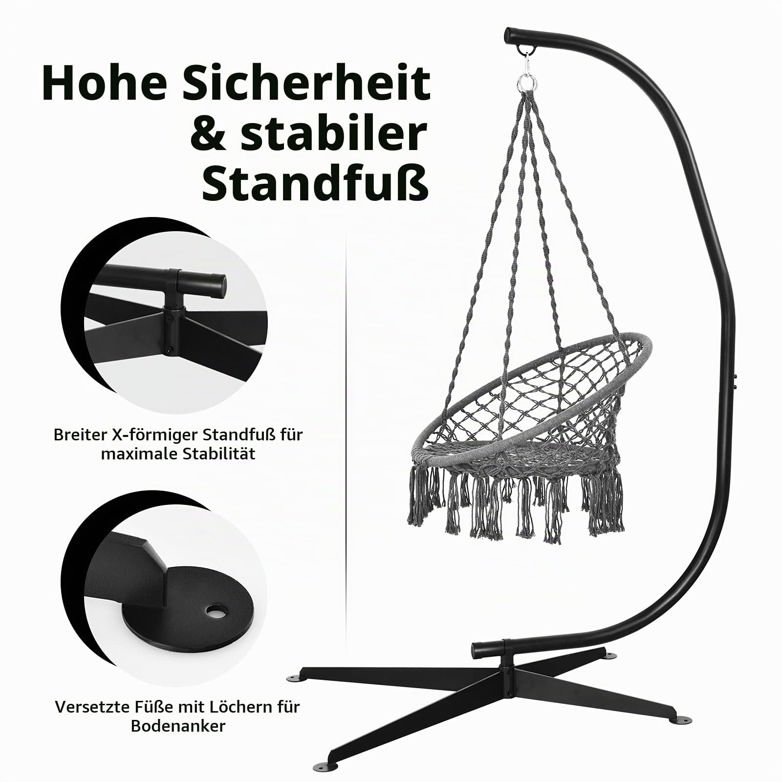 komfotteu-h-ngesessel-gestell-c-st-nder-metall-freistehend-bis-150-kg image 3