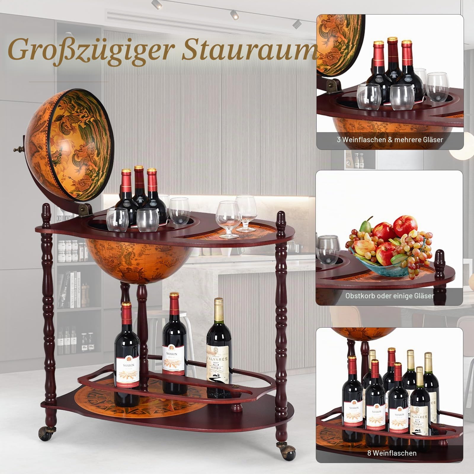 komfotteu-globus-bar-barwagen-minibar-mit-rollen-70x45x88cm-braun image 4