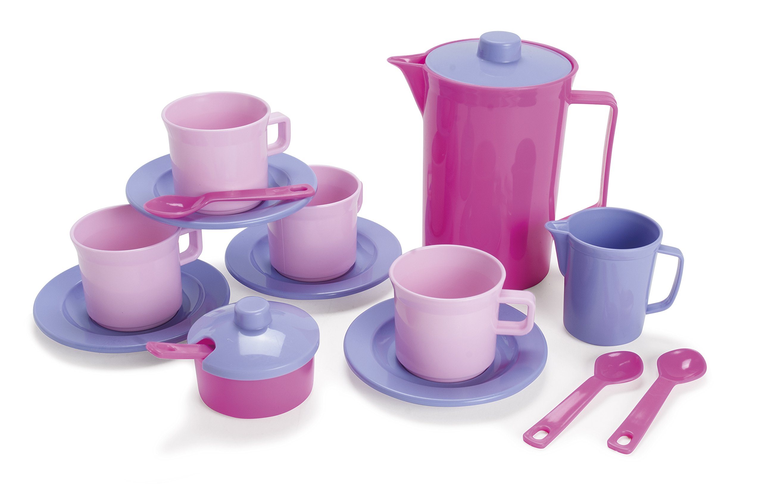 dantoy-kaffee-set-f-r-4-princess-pink-17-teiliges-rollenspiel-teeparty-set image 1