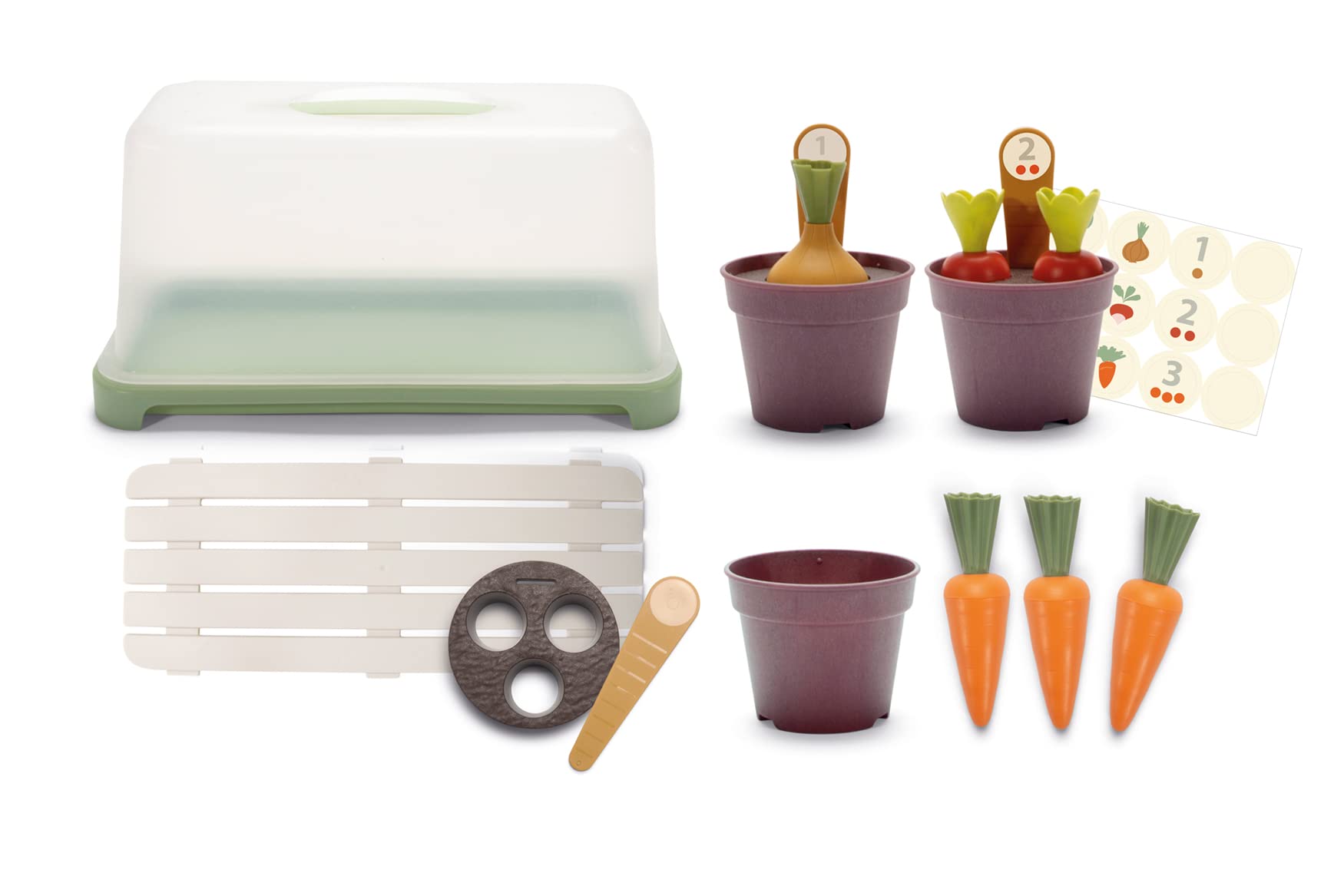 dantoy-4725-green-garden-minigew-chshaus-set-18-teilig image 1