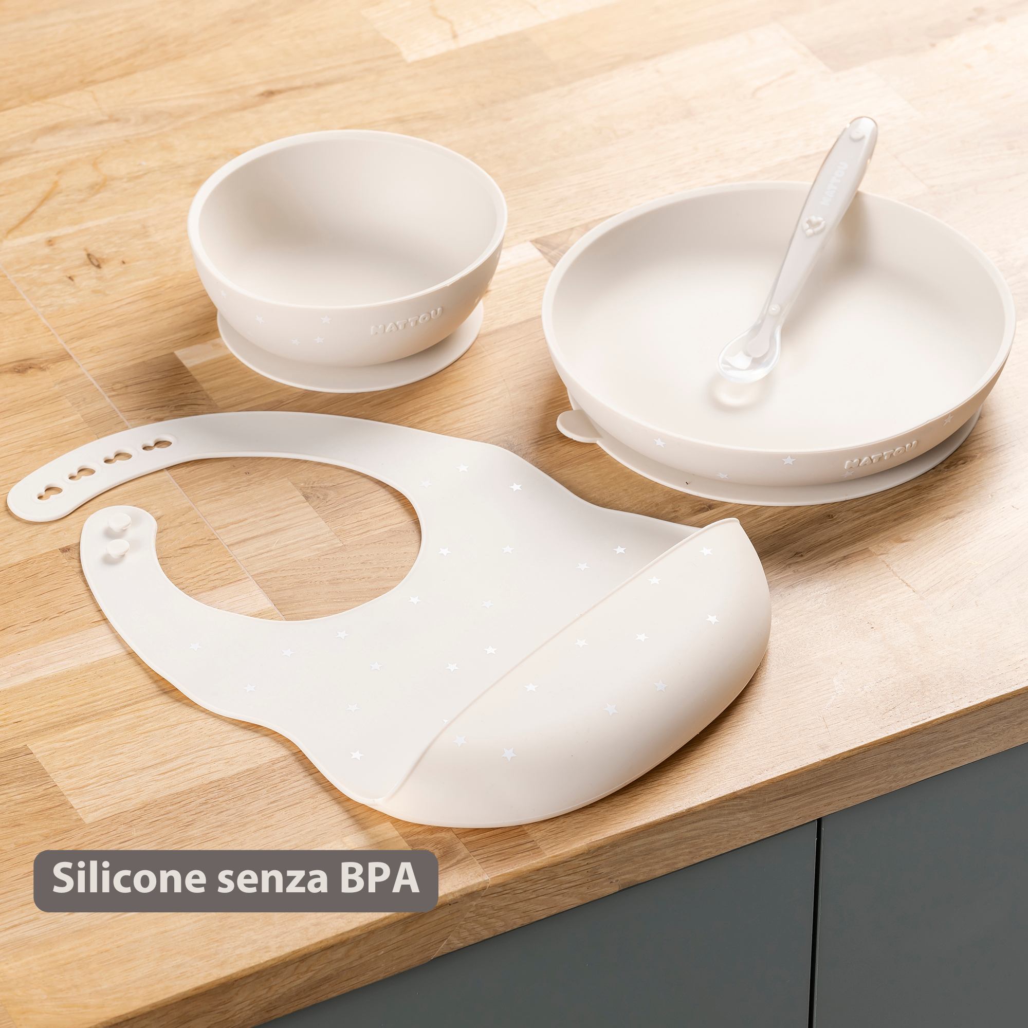 nattou-silikon-babygeschirr-set-ton-mit-sternen-mit-l-tzchen image 4