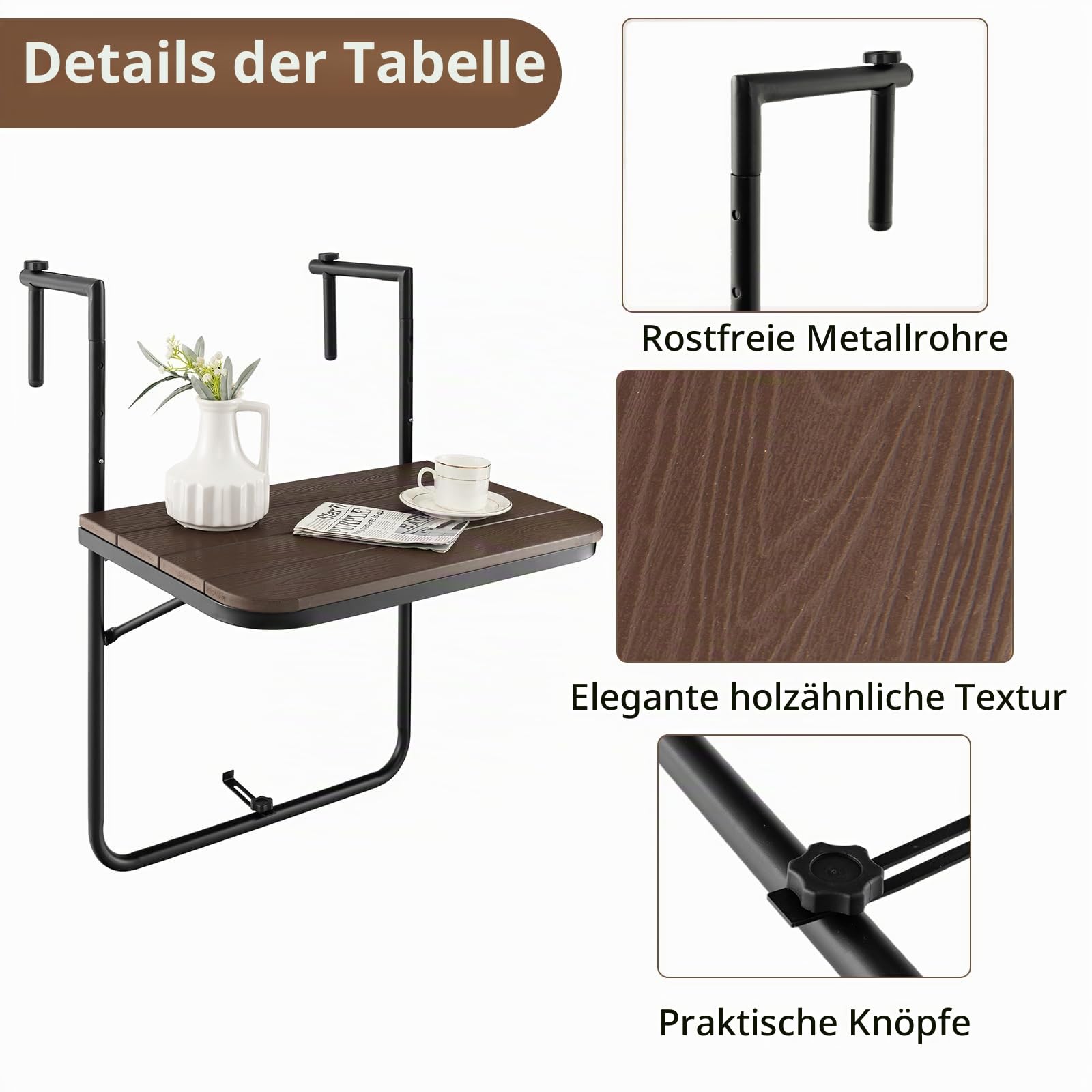 komfotteu-balkonh-ngetisch-klappbar-wetterfest-kaffee-60-x-40-cm-30-kg image 5