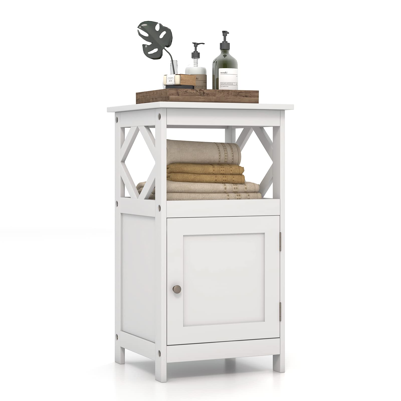 komfotteu-badschrank-standschrank-wei-40x40x74-cm-mit-t-r-ablage image 8