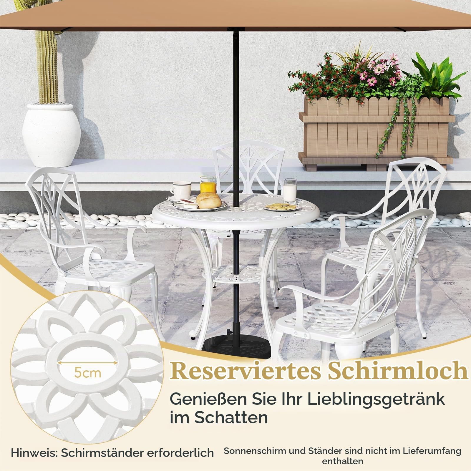 komfotteu-5-teiliges-gartenm-bel-set-aus-aluminium-bistrotisch-mit-schirmloch-4- image 5