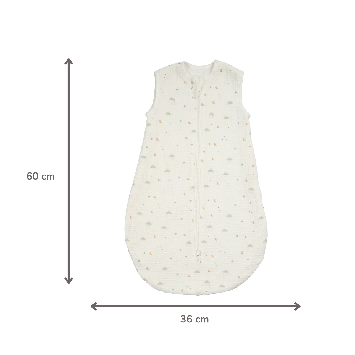 nattou-loulou-schlafsack-60-cm-musselin-tog-0-5-ecru image 6